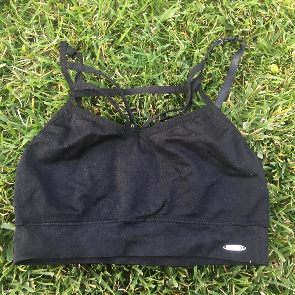 XOxO 🖤cute black strappy bralette sports bra sexy